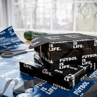 Futbol is Life Wrapping Paper Roll Funny Soccer Gift For Football Players Fans
