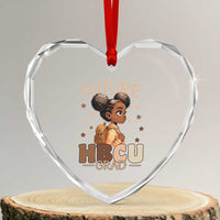 Future HBCU Grad Black Girl Heart Crystal Glass Ornament College Bound Pride Black Excellence Supporters