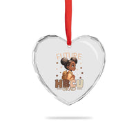 Future HBCU Grad Black Girl Heart Crystal Glass Ornament College Bound Pride Black Excellence Supporters
