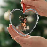 Future HBCU Grad Black Girl Heart Crystal Glass Ornament College Bound Pride Black Excellence Supporters
