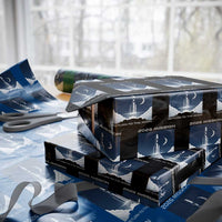 Future Lunar Mission 2026 Wrapping Paper Roll Rocket Launch Lunar Orbit Space Exploration