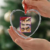 Futuristic Legends Anime Eyes Heart Crystal Glass Ornament Gift For League Gamer Fans - Wonder Print Shop