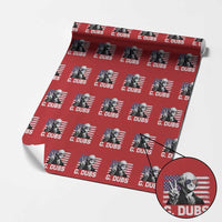 G Dubs George Washington Funny 4th Of July Wrapping Paper Roll Vintage American Flag