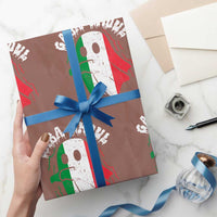 Gabagool Ghost Italian Wrapping Paper Roll Funny Halloween Costume Gaba Ghoul Pun - Wonder Print Shop