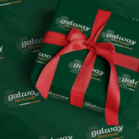 Galway Ireland Wrapping Paper Roll Irish City Souvenir St Patricks Day Celtic Shamrock