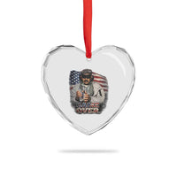 Game Over Maduro Dictator Heart Crystal Glass Ornament Political Justice American Flag Politics Satire - Wonder Print Shop