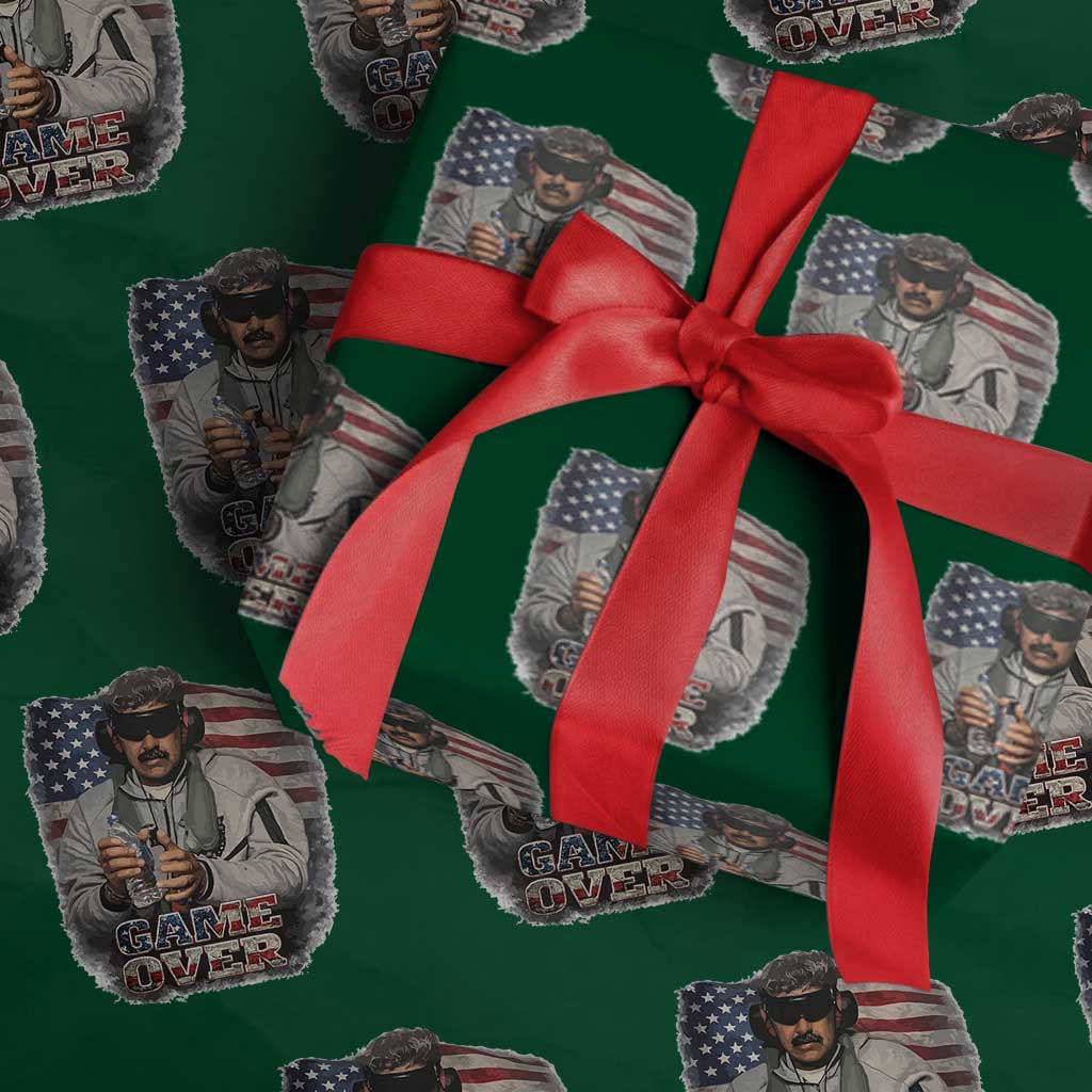 Game Over Maduro Dictator Wrapping Paper Roll Political Justice American Flag Politics Satire - Wonder Print Shop