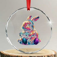 Gamer Rabbit Crystal Glass Ornament Cute Bunny Gaming Eggs Funny Video Games Easter - Wonder Print Shop