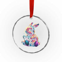 Gamer Rabbit Crystal Glass Ornament Cute Bunny Gaming Eggs Funny Video Games Easter - Wonder Print Shop