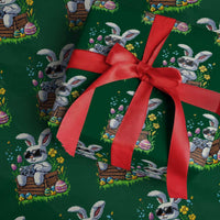 Gamer Rabbit Wrapping Paper Roll Cute Bunny Gaming Eggs Video Games Easter Pixel Garden - Wonder Print Shop