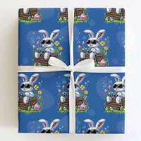 Gamer Rabbit Wrapping Paper Roll Cute Bunny Gaming Eggs Video Games Easter Pixel Garden