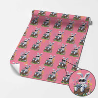 Gamer Rabbit Wrapping Paper Roll Cute Bunny Gaming Eggs Video Games Easter Pixel Garden