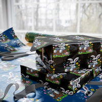 Gamer Rabbit Wrapping Paper Roll Cute Bunny Gaming Eggs Video Games Easter Pixel Garden - Wonder Print Shop