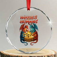 Gaming Houses and Humans Crystal Glass Ornament Funny Rpg Parody Gamer - Wonder Print Shop