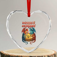 Gaming Houses and Humans Heart Crystal Glass Ornament Funny Rpg Parody Gamer - Wonder Print Shop
