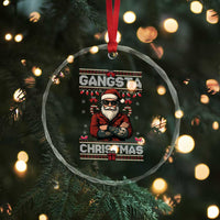 Gangster Santa Claus Hip Hop Rap Christmas Cool Crystal Glass Ornament - Wonder Print Shop