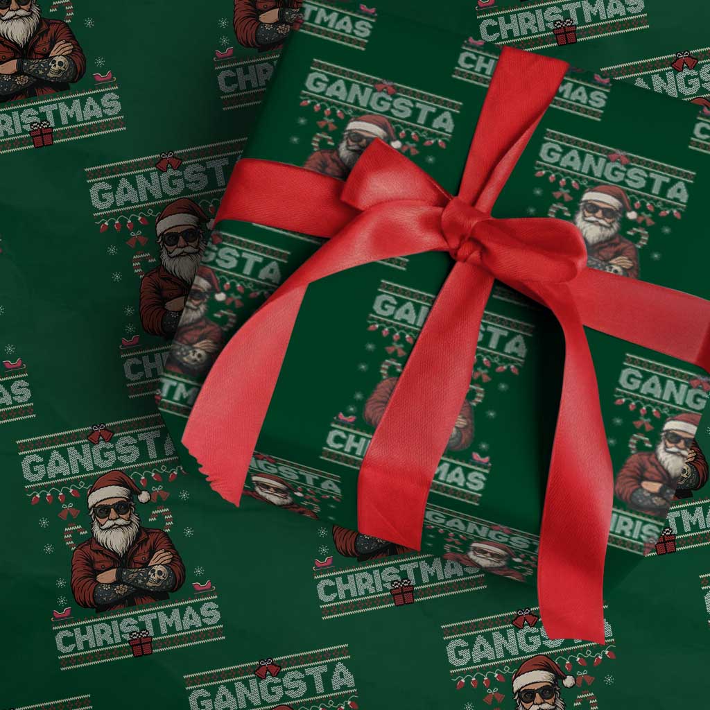 Gangster Santa Claus Hip Hop Rap Christmas Cool Wrapping Paper Roll - Wonder Print Shop