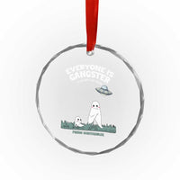 Gangster Til The Pants Start Walkin Nightcrawler Crystal Glass Ornament Funny Cryptid Hunter - Wonder Print Shop