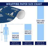 Gangster Til The Pants Start Walkin Nightcrawler Wrapping Paper Roll Funny Cryptid Hunter - Wonder Print Shop