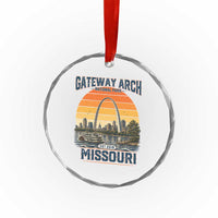 Gateway Arch National Park Crystal Glass Ornament Retro St Louis Missouri Travel Souvenir Nature Gift