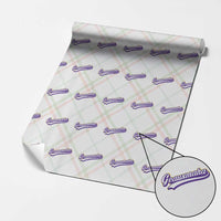 Geauxmaha Vintage Throwback Design Wrapping Paper Roll Gold Baseball Fan - Wonder Print Shop