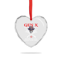 Gen X The Badasss Generation Heart Crystal Glass Ornament Before All You Sissie were Born Skull Rock Hand - Wonder Print Shop