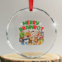 Gen Z Italian Merry Brainrot Christmas Crystal Glass Ornament Meme Holiday Gift - Wonder Print Shop