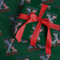 Generation X Wrapping Paper Roll Proud Member Of The F Your Feelings Gen X 1965 1981 American Flag