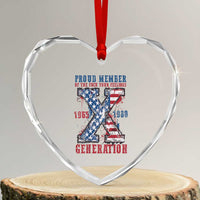 Generation X Heart Crystal Glass Ornament Proud Member Of The F Your Feelings Gen X 1965 1981 American Flag - Wonder Print Shop