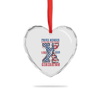 Generation X Heart Crystal Glass Ornament Proud Member Of The F Your Feelings Gen X 1965 1981 American Flag - Wonder Print Shop