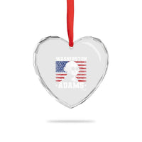 George Washington 1788 Heart Crystal Glass Ornament Funny 4th of July Retro President Campaign USA Flag - Wonder Print Shop