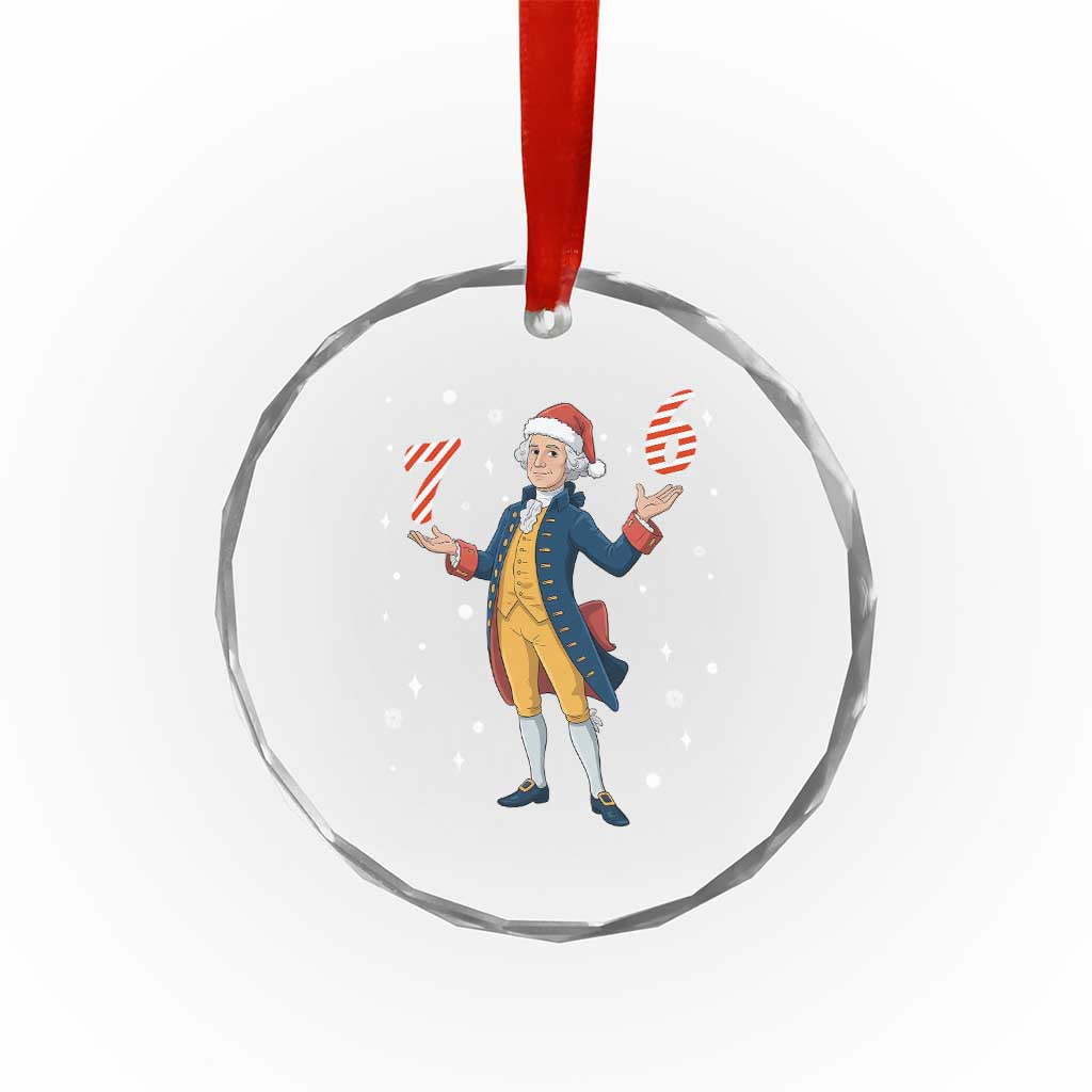 George Washington 67 Meme Crystal Glass Ornament Funny Christmas Gift - Wonder Print Shop