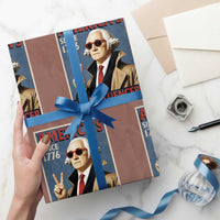 George Washington America's 1st Influencer Wrapping Paper Roll Funny Founding Father USA