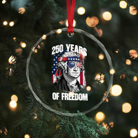 George Washington Founding Father Crystal Glass Ornament 250 Years Of Freedom