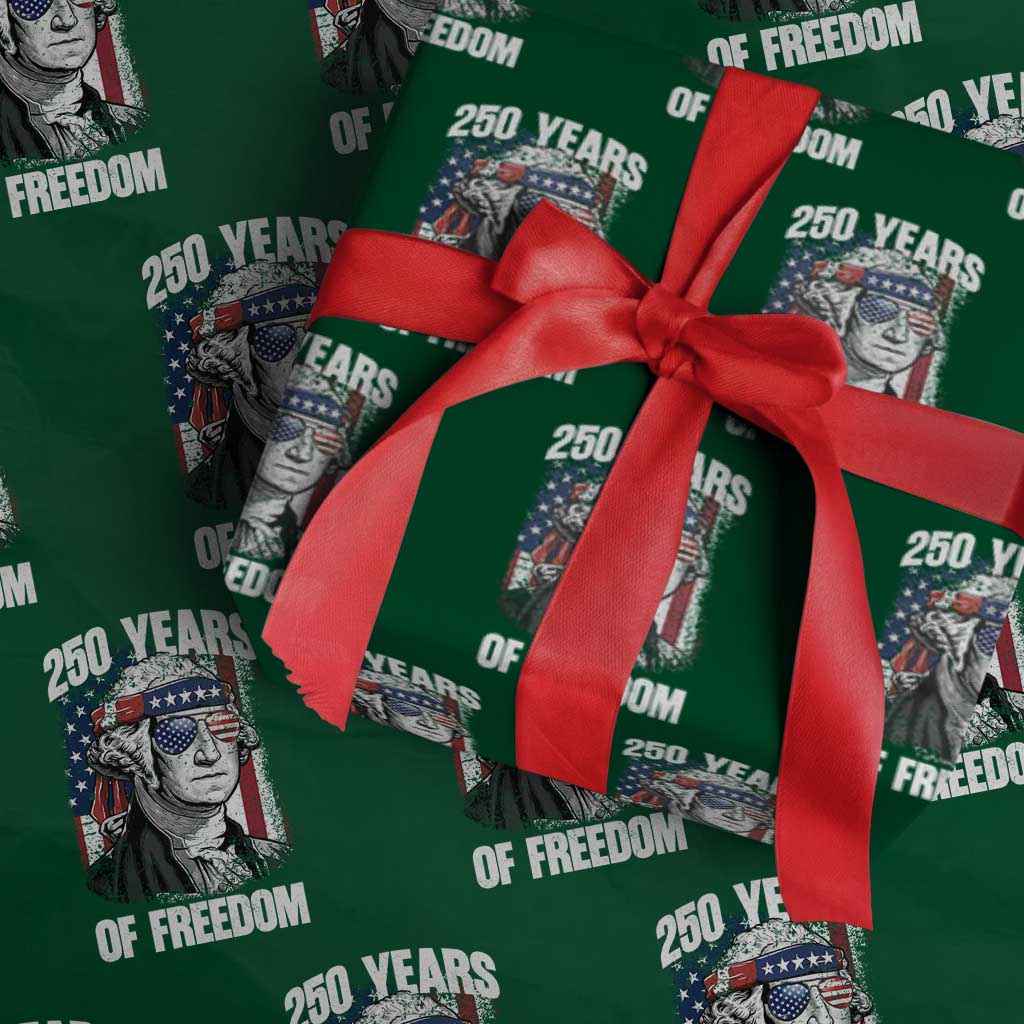 George Washington Founding Father Wrapping Paper Roll 250 Years Of Freedom