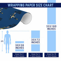 George Washington Kicking Crown Wrapping Paper Roll Funny No Kings Meme Gift - Wonder Print Shop