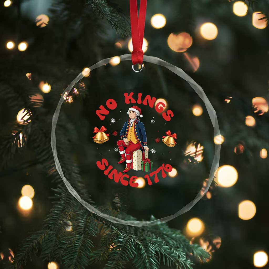 George Washington No Kings Since 1776 Crystal Glass Ornament Christmas Gift Idea TS12