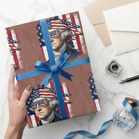 George Washington Patriotic Wrapping Paper Roll USA 250th Anniversary