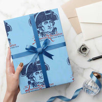 George Washington The American Revolution Wrapping Paper Roll Distressed Sketch Historic Patriotic Graphic