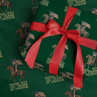 George Washington Wrapping Paper Roll Riding Into 250 Years Of Freedom