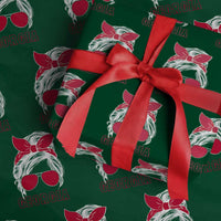 Georgia Lovers Wrapping Paper Roll Bulldogs Game Day Messy Bun - Wonder Print Shop
