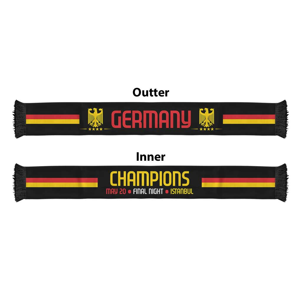 German European Football Champions Soccer Scarf May 20 Final Night Istanbul