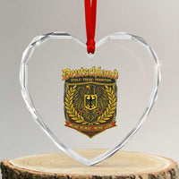 German Heritage Pride Heart Crystal Glass Ornament Deutschland Stolz Treue Tradition Meine Heimat Meine Liebe - Wonder Print Shop