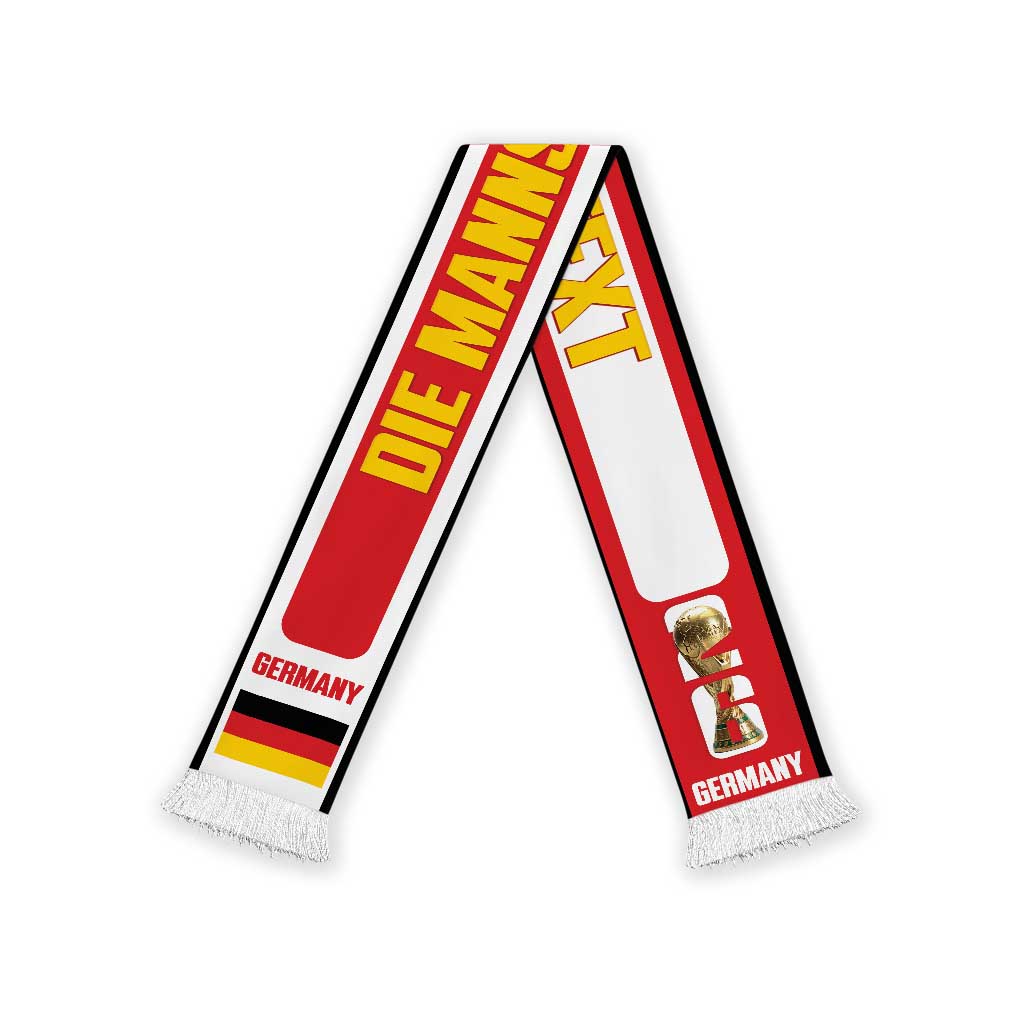 Germany 2026 Football Personalised Soccer Scarf Deutschland Die Mannschaft