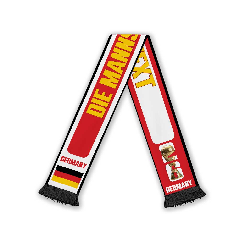 Germany 2026 Football Personalised Soccer Scarf Deutschland Die Mannschaft