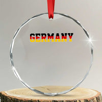 Germany Deutschland German Flag Crystal Glass Ornament