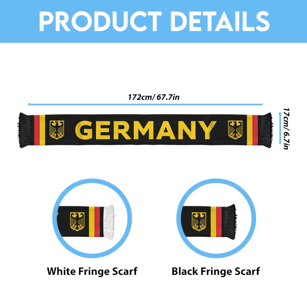 Germany Football 2026 Soccer Scarf Flag Style