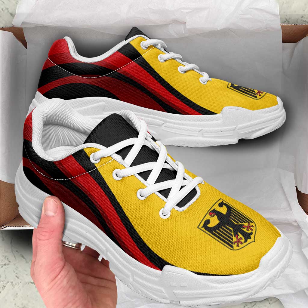Germany Football Chunky Sneakers Flag-Inspired Curve Style