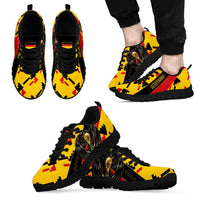 Germany Football Sneakers Majestic Eagle and Gold Trophy Unique Style