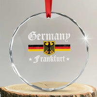 Germany Frankfurt Crystal Glass Ornament Retro Vintage German Flag Tourist Souvenir Gift TS10